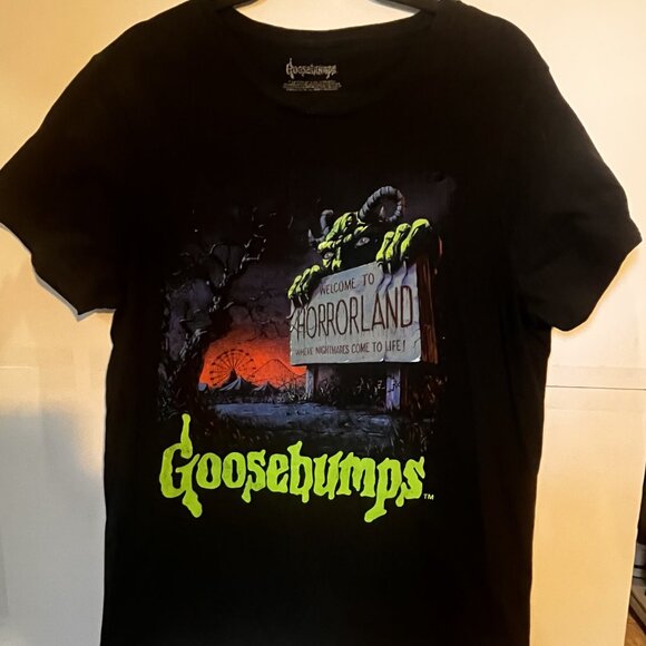 Goosebumps Horrorland Tee L Black Vintage Style Monster Shirt - Picture 1 of 5
